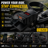 60W Motorcycle & Bicycle Dual USB Charger with Voltmeter